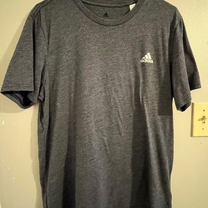 Boys dark grey adidas t-shirt